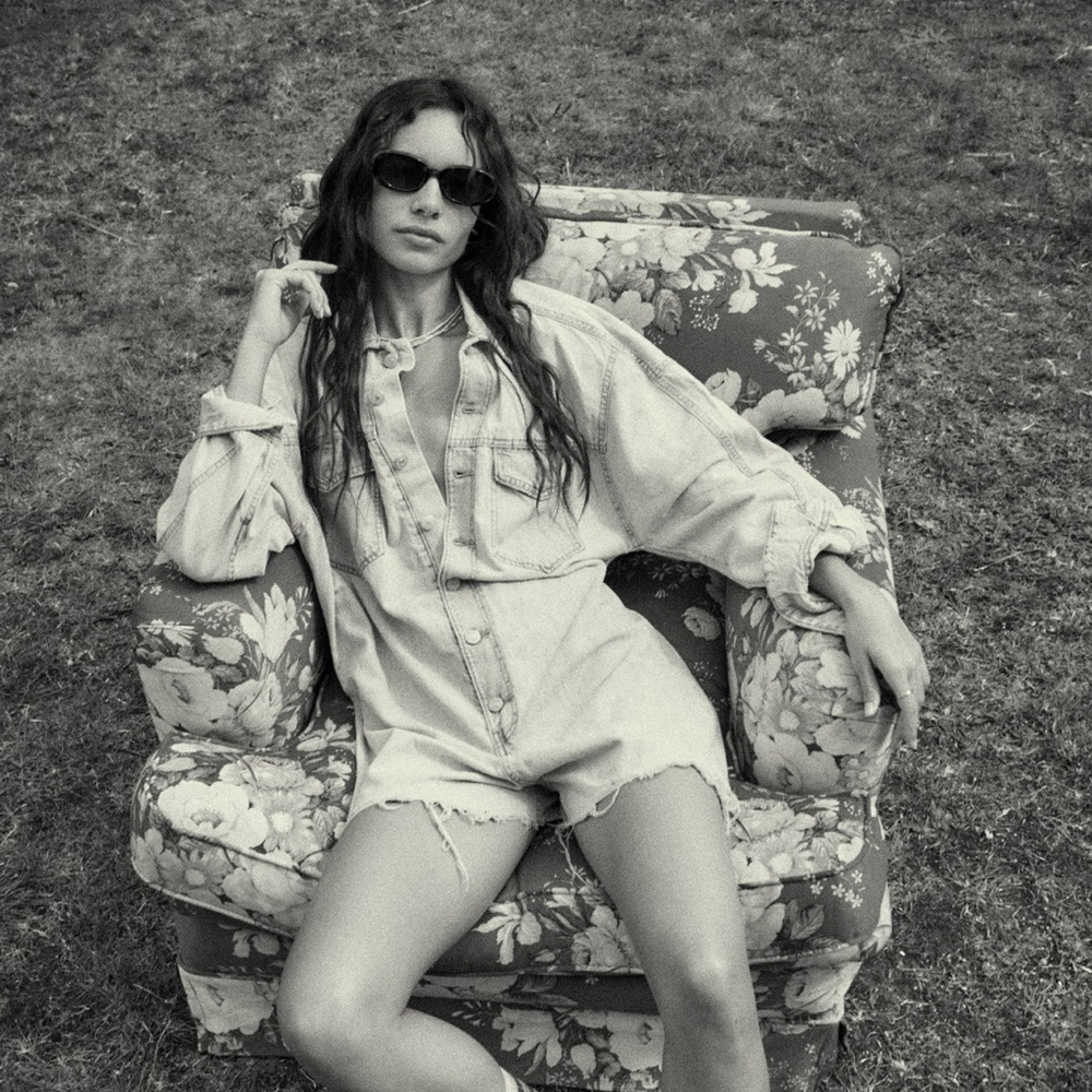 Zara TRF Denim Jumpsuit